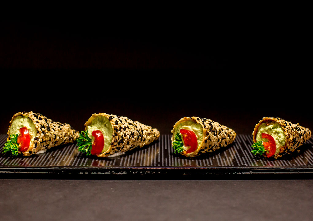 Bocadillo, Cono relleno de crema de Mejillones