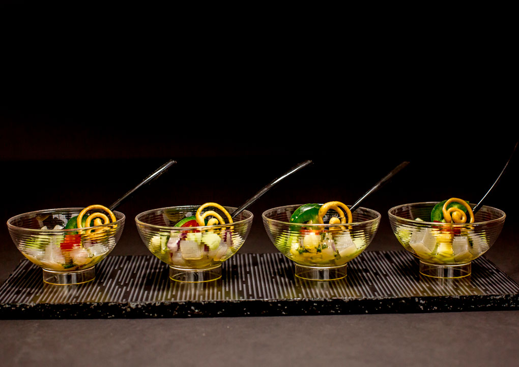 Bocadillo,Ceviche de Lenguado